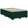 vidaXL Boxspringbett mit Matratze Dunkelgr&uuml;n 120x200 cm Samt