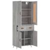 vidaXL Highboard Grau Sonoma 69,5x34x180 cm Holzwerkstoff