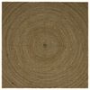 vidaXL Bereichsteppich Schwarz 200 x 200 cm Jute