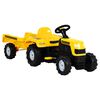 vidaXL Trettraktor mit Anh&auml;nger Gelb
