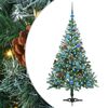 vidaXL K&uuml;nstlicher Weihnachtsbaum Gr&uuml;n 150 cm PVC und Stahl