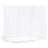 vidaXL Moskito-Netz f&uuml;r Pavillon 220 Mesh Wei&szlig; 2 x 2 x 2 m Polyester