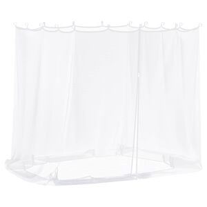 vidaXL Moskito-Netz f&uuml;r Pavillon 220 Mesh Wei&szlig; 2 x 2 x 2 m Polyester