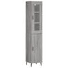 vidaXL Highboard Grau Sonoma 34,5x34x180 cm Holzwerkstoff