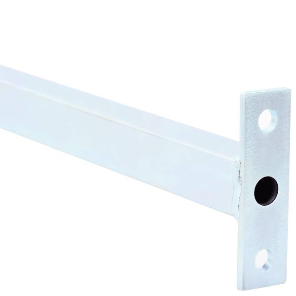 vidaXL Verstellbarer Fenster-Sicherheitsbalken 6 pcs Silber Stahl