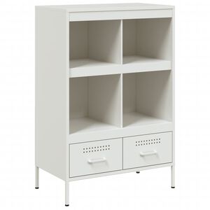 vidaXL Highboard Wei&szlig; 68x39x101,5 cm Stahl