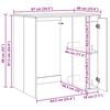 vidaXL Waschmaschinen-Schrank Ger&auml;ucherte Eiche 87 x 60 x 69 cm