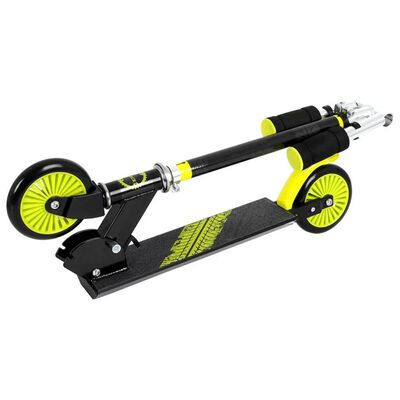 XQ Max Faltbarer Roller mit Fußbremse Schwarz und Limettengrün