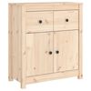 vidaXL Sideboard 70x35x80 cm Massivholz Kiefer