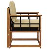 vidaXL Outdoor-Sofagarnitur Massives Akazienholz und Textilene Natur