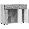 vidaXL Sideboard Graues Sonoma 88,5 x 30,5 x 73 cm Holzwerkstoff