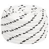 vidaXL Mehrzweck-Allzweckseil 16 mm 25 m Wei&szlig; Polyester
