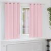 vidaXL Verdunkelungs-Vorh&auml;nge mit Ringen 2 pcs Babyrosa 175 x 140 cm