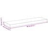 vidaXL Schweberegale 4 Stk. Hochglanz-Grau 80x23,5x3,8 cm MDF
