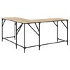 vidaXL Schreibtisch Sonoma-Eiche 149x149x75 cm Holzwerkstoff