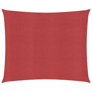 vidaXL Sonnensegel 160 g/m&sup2; Rot 6x6 m HDPE