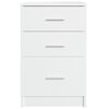 vidaXL Nachttisch Weiß 40x40x63 cm Holzwerkstoff
