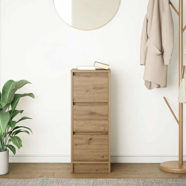 vidaXL Sideboard Artisan-Eiche 29,5x34x76 cm Holzwerkstoff