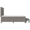 vidaXL Boxspringbett mit Matratze Taupe 160 x 200 cm Stoff
