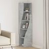 vidaXL Eckschrank Beton Grau 32x32x140cm Holzwerkstoff