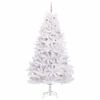 vidaXL K&uuml;nstlicher klappbarer Weihnachtsbaum Wei&szlig; 240 cm PVC und Stahl
