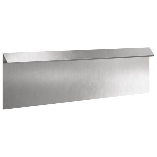 vidaXL Schneckenzaun 16 pcs Silber 100 x 3,5 x 25 cm Edelstahl