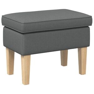 vidaXL Hocker Dunkelgrau 55 x 35 x 41 cm Stoff