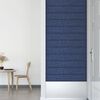 vidaXL Wandpaneele 12 Stk. Blau 90x15 cm Stoff 1,62 m&sup2;