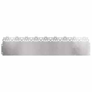 vidaXL Rasenkanten 10 pcs Silber 103 x 0,05 x 22 cm Edelstahl