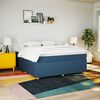 vidaXL Boxspringbett mit Matratze Blau 180x200 cm Stoff