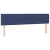 vidaXL Boxspringbett mit Matratze Blau 120x190 cm Stoff