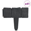 vidaXL Rasenkante Steinoptik 41 Stk. Kunststoff 10 m