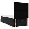 vidaXL Ottoman-Bett mit Matratzen Schwarz 90x190 cm Samt