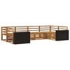 vidaXL Outdoor-Sofagarnitur 6 pcs Natur