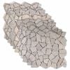 vidaXL Mosaikfliesen Creme 30 x 30 cm Marmor