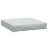 vidaXL Palettenkissen Melange Hellgrau 60x60x9,5 cm Stoff