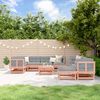 vidaXL 10-tlg. Garten-Lounge-Set mit Kissen Massivholz Douglasie