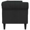 vidaXL Chesterfield-Sofa 3-Sitzer Schwarz Stoff