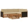 vidaXL Outdoor-Sofagarnitur 5 pcs Natur und Beige 79 x 79 x 37 cm