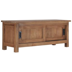 vidaXL TV-Schrank 90&times;30&times;35 cm Massivholz Teak