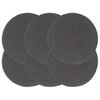 vidaXL Tischsets 6 Stk. Dunkelgrau 38 cm Rund Baumwolle