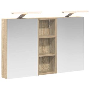 vidaXL Badezimmerschrank-Set 3 pcs 80 x 10,5 x 50 cm Holzwerkstoff
