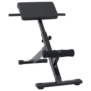 vidaXL Hyperextensionsbank Schwarz 100,5 x 70 x 78 cm