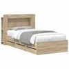 vidaXL Bettgestell mit Stauraum Sonoma-Eiche 80 x 200 cm Holzwerkstoff