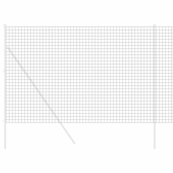 vidaXL Eurozaun Grau 1,6 x 10 m PVC-beschichtetes Eisen