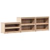 vidaXL Outdoor-K&uuml;chenschrank mit Regal MEPPEL 3 St&uuml;ck Natur Douglasie