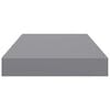 vidaXL Schwebende Wandregale 4 Stk. Grau 40x23x3,8cm MDF