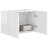 vidaXL TV-Wandschrank Hochglanz Wei&szlig; 59,5 x 31 x 40 cm Holzwerkstoff