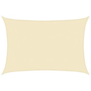 vidaXL Sonnensegel 160 g/m&sup2; Creme 5x7 m HDPE