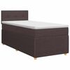 vidaXL Boxspringbett mit Matratze Dunkelbraun 80 x 200 cm Stoff